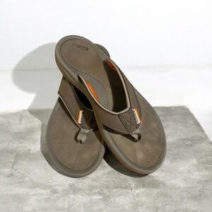 Grundens Men's Deck-Boss Sandals Flip-flops, Brown SIZE 11, Fishing Water Sandal